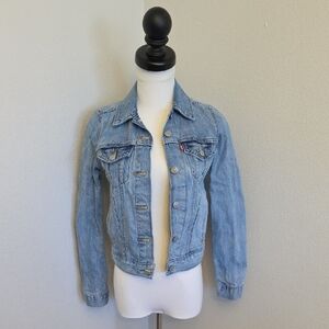 Levi's Distressed Denim Jacket Jean Jacket